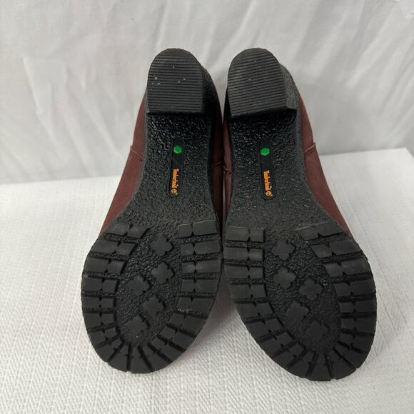 Timberland Tillston Booties Women's Size 6 Burgundy Ankle Boot - Picture 14 of 14